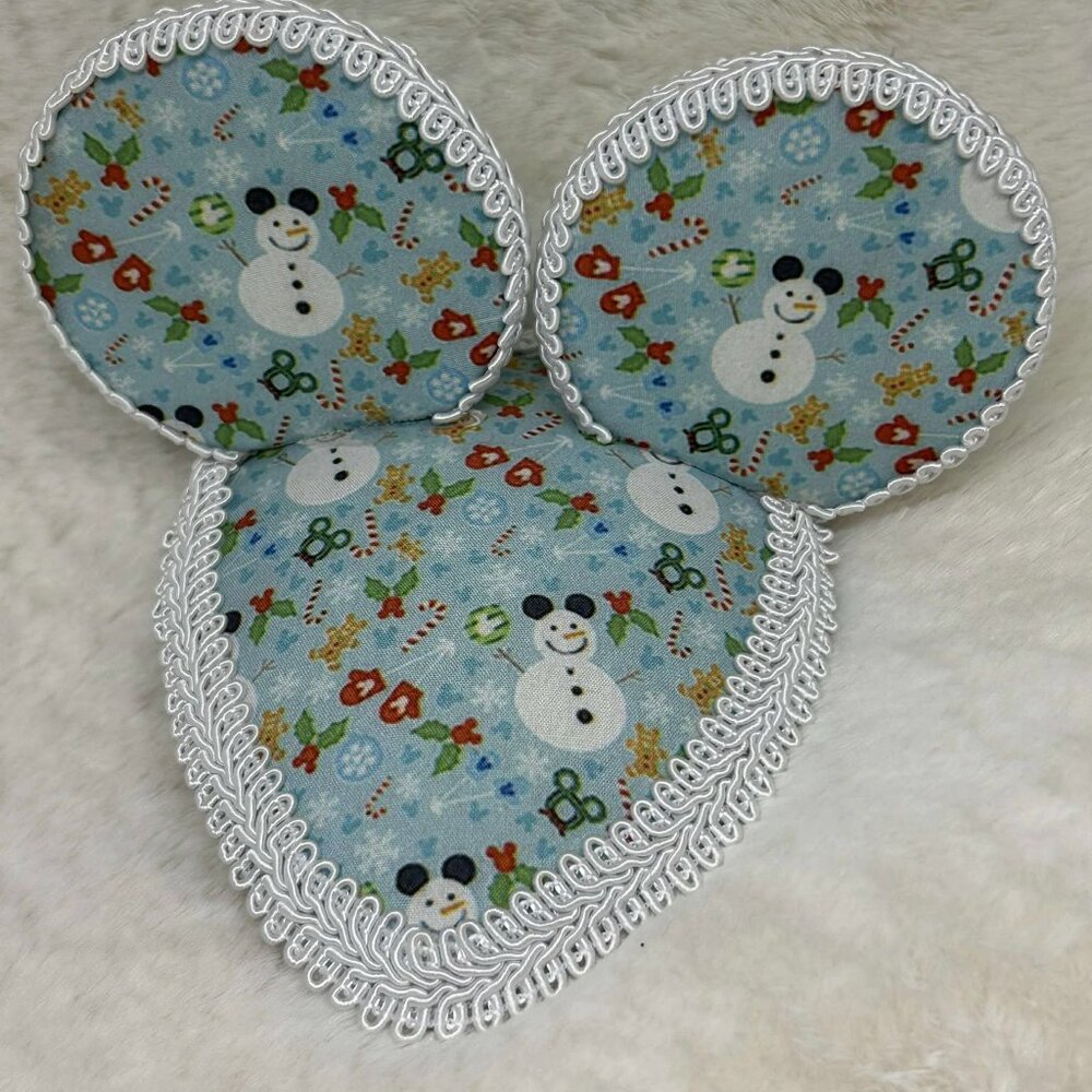 Disney Winter/ Christmas HANDMADE Mouse Ear Hat/ Fascinator Hat